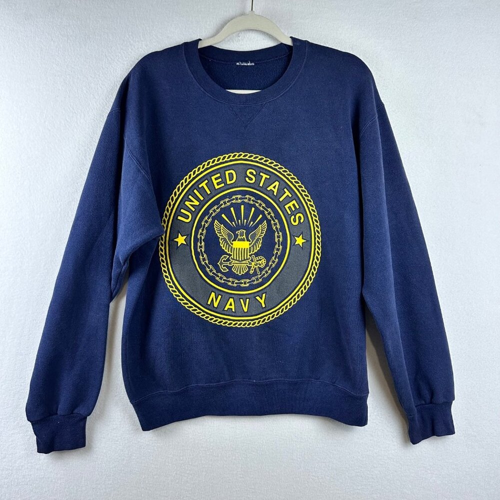 Vintage Soffe United States Navy Crewneck Sweatshirt Mens Size Medium USA Logo